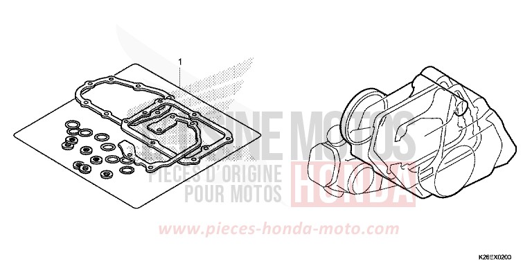 TROUSSE DE JOINT B de MSX125A MAT AXIS GRAY METALLIC (NH303) de 2017