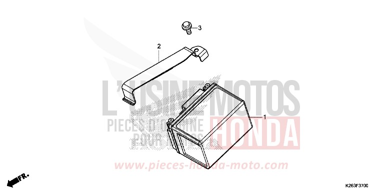 BATTERIE de MSX125 ASTEROID BLACK METALLIC (NHA35) de 2014