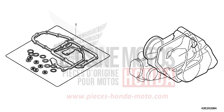 TROUSSE DE JOINT B de MSX125 PEARL HIMALAYAS WHITE (NHA87) de 2014