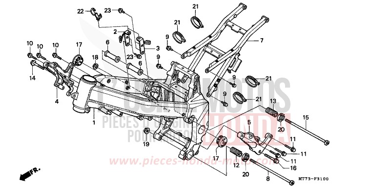 CARROSSERIE DE CHASSIS de NR NR RED (R175) 1992