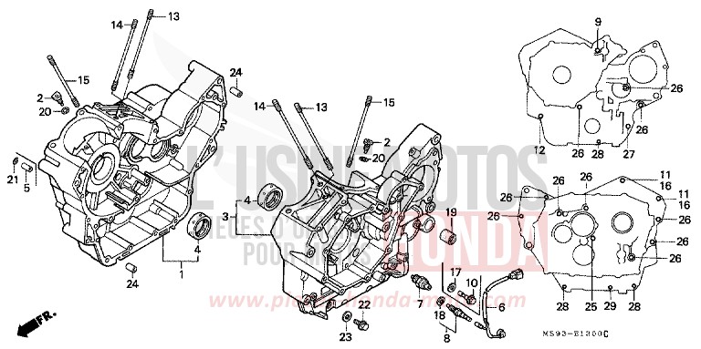 CARTER MOTEUR de NTV MONZA RED (R110) 1993