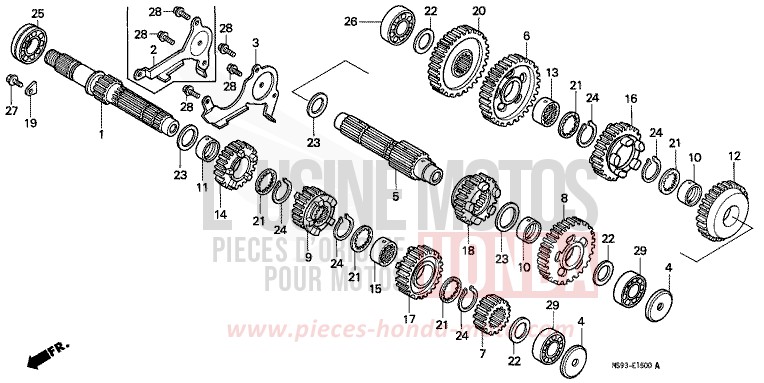 BOITE DE VITESSES de NTV MONZA RED (R110) 1993