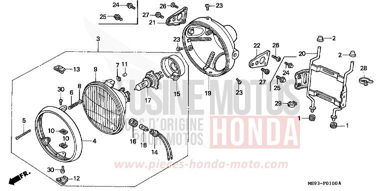 PROJECTEUR de NTV MONZA RED (R110) 1993