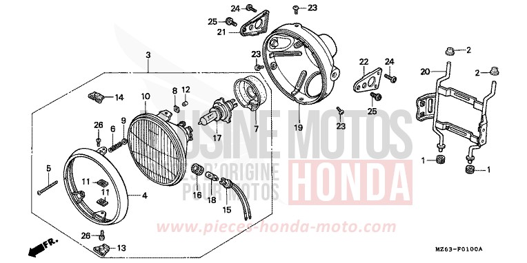 PROJECTEUR de NTV NOIR (NH1) de 1995
