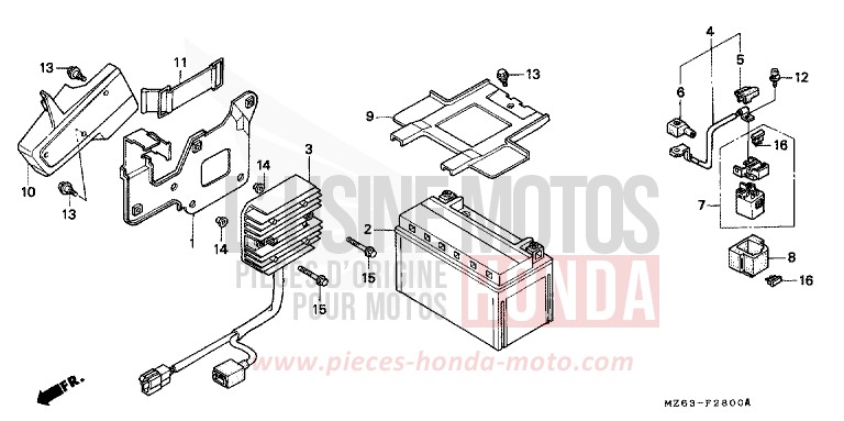 BATTERIE de NTV MAGNA RED (R201) 1996