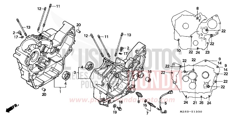 CARTER MOTEUR de NTV MAGNA RED (R201) 1997