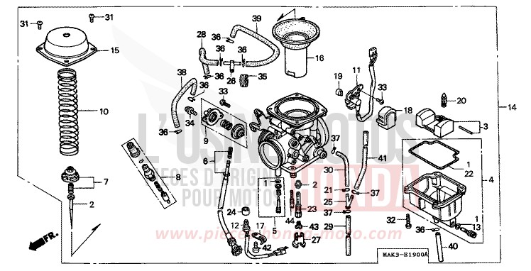 CARBURATEUR de SLR CORSA GREEN (G163) 1998
