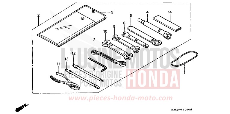 OUTILS de SLR CORSA GREEN (G163) 1998