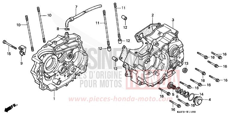 CARTER MOTEUR de Transcity NASHI (NASHI) 1989