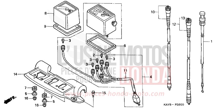COMPTEUR de Transcity PEARL ATLANTIS BLUE (B142H) 1995