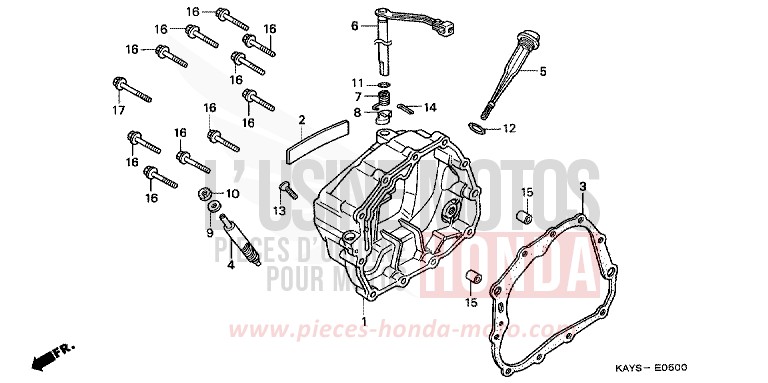 PANNEAU CARTER-MOTEUR D. de Transcity VERNIER GRAY METALLIC (NH168B) 1995