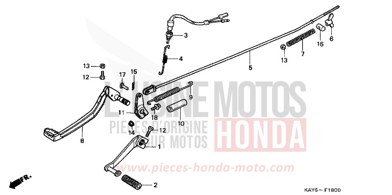 PEDALE de Transcity VERNIER GRAY METALLIC (NH168B) 1995