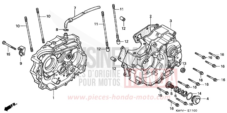 CARTER MOTEUR de Transcity NOIR (NH1D) 1997