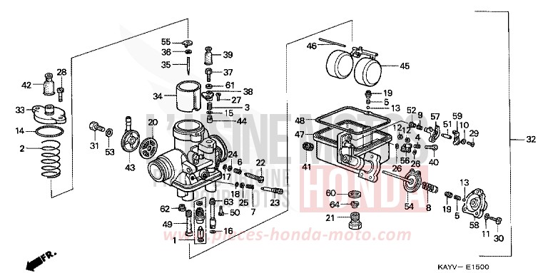 CARBURATEUR de Transcity NOIR (NH1D) 1997