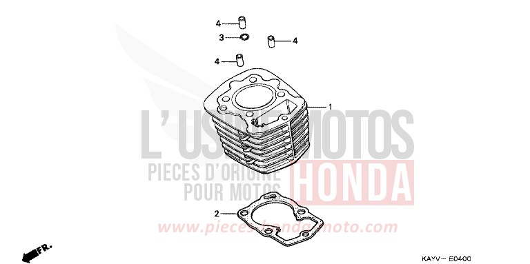 CYLINDRE de Transcity RADIANT RED METALLIC (R218K) de 1997