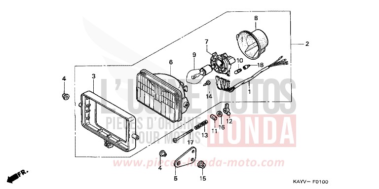 PROJECTEUR de Transcity RADIANT RED METALLIC (R218K) de 1997