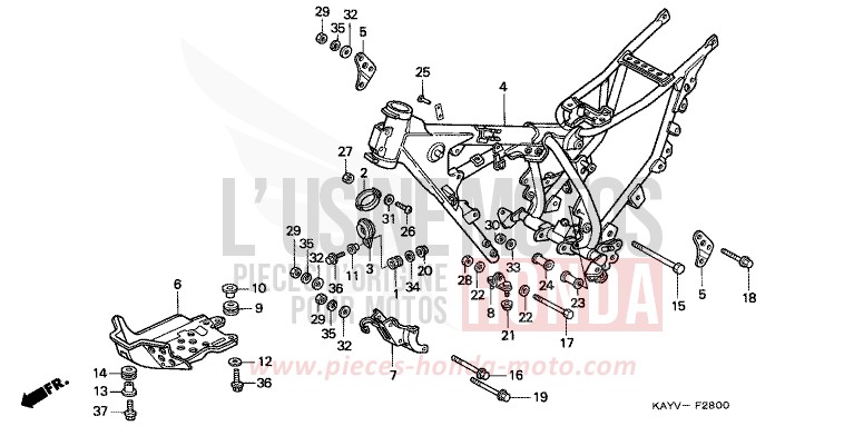 CARROSSERIE DE CHASSIS de Transcity RADIANT RED METALLIC (R218K) 1997