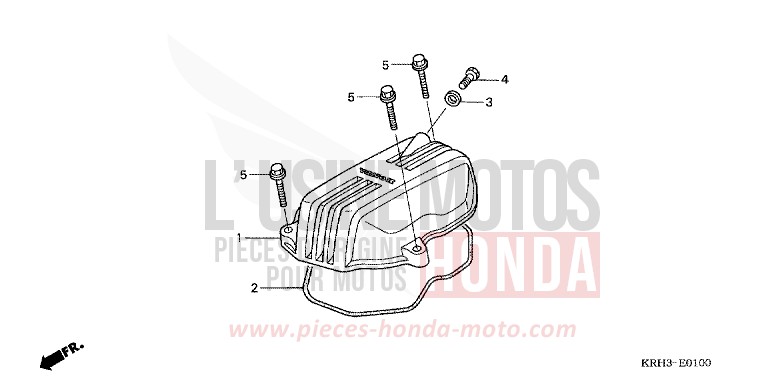 COUVERCLE DE CULASSE (XR125L3) de XR125L FIGHTING RED (R134) de 2003