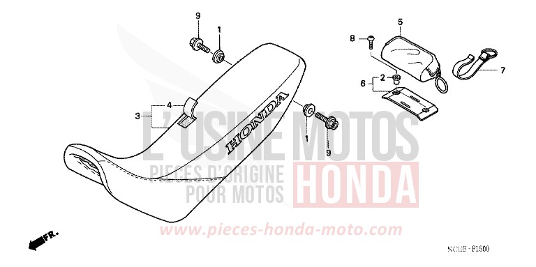 SIEGE de XR250R FIGHTING RED (R134) 2004