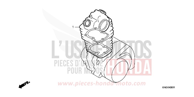 TROUSSE DE JOINT A de XR250R FLASH RED (R119) de 1984