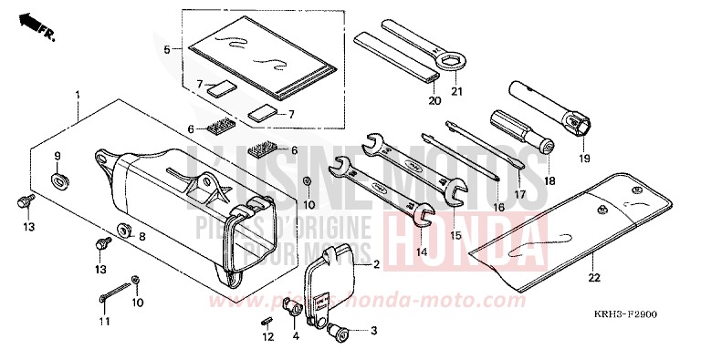 OUTILS de XR125L ROSS WHITE (NH196) 2006