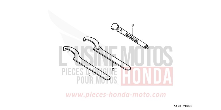 CLE de XR250R SHASTA WHITE (NH138H) 1992