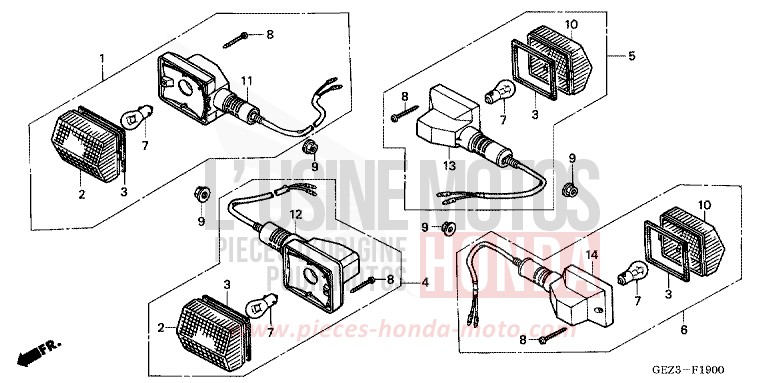 CLIGNOTANT (NPS503/5/6) de Zoomer PLASMA YELLOW (Y141) 2005