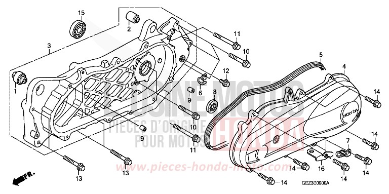 BRAS OSCILLANT/PANNEAU CARTER-MOTEUR G. de Zoomer PLASMA YELLOW (Y141) 2006