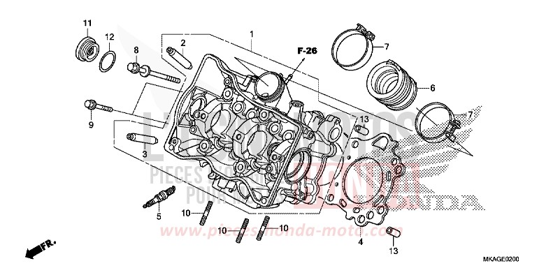 CULASSE de NC750S GRAPHITE BLACK (NHB01N) de 2018