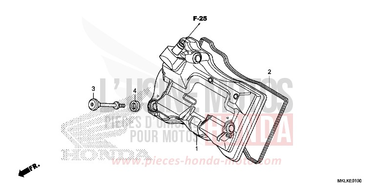 COUVERCLE DE CULASSE de NC750S GRAPHITE BLACK (NHB01N) de 2019