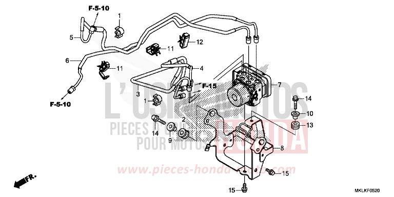MODULATEUR ABS de NC750S GRAPHITE BLACK (NHB01N) 2019