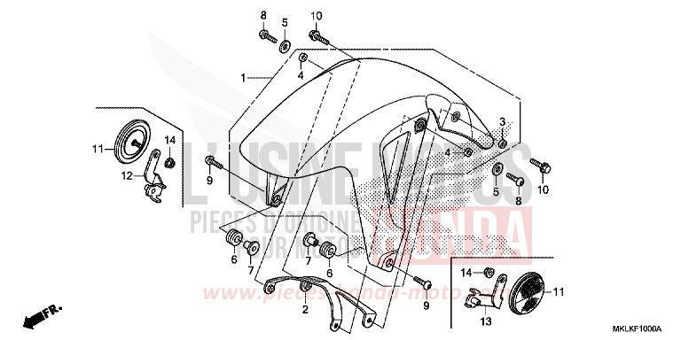 AILE AVANT de NC750S GRAPHITE BLACK (NHB01N) 2019