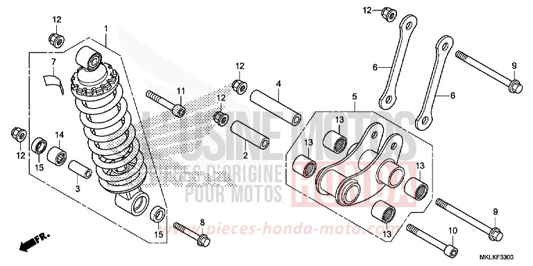 COUSSIN ARRIERE de NC750S GRAPHITE BLACK (NHB01N) de 2019