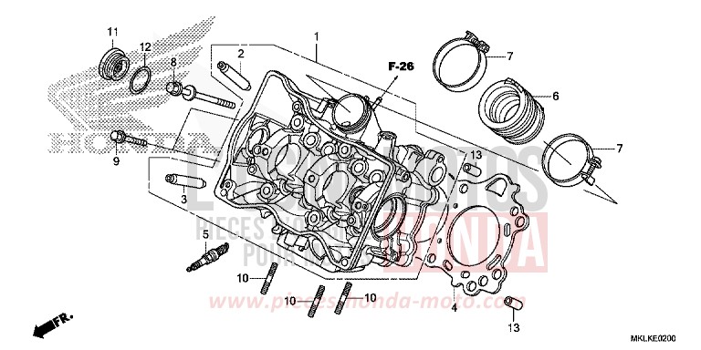 CULASSE de NC750S GRAPHITE BLACK (NHB01H) de 2019
