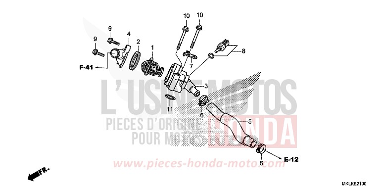 THERMOSTAT de NC750S GRAPHITE BLACK (NHB01H) 2019