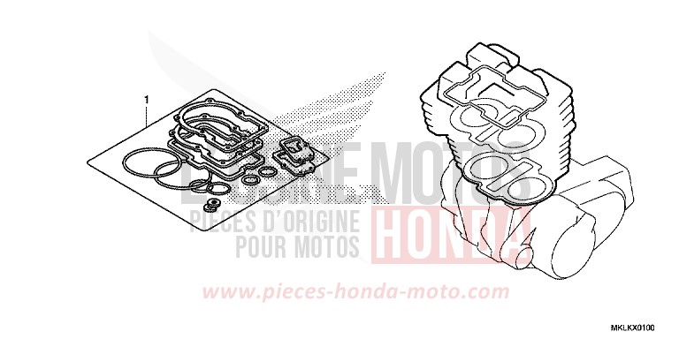 TROUSSE DE JOINT A de NC750S GRAPHITE BLACK (NHB01H) 2019