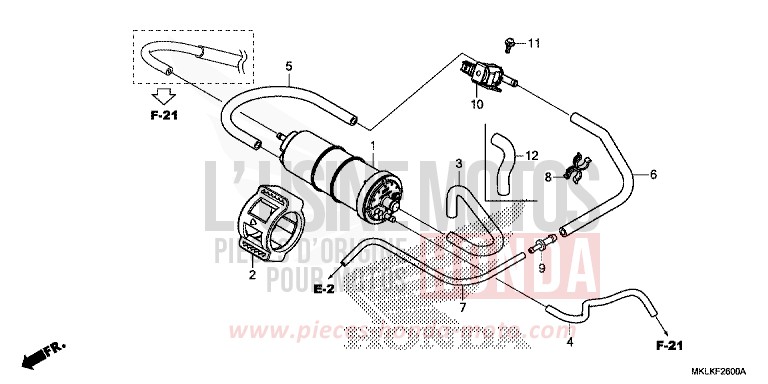 CUVETTE de NC750S GRAPHITE BLACK (NHB01H) 2019