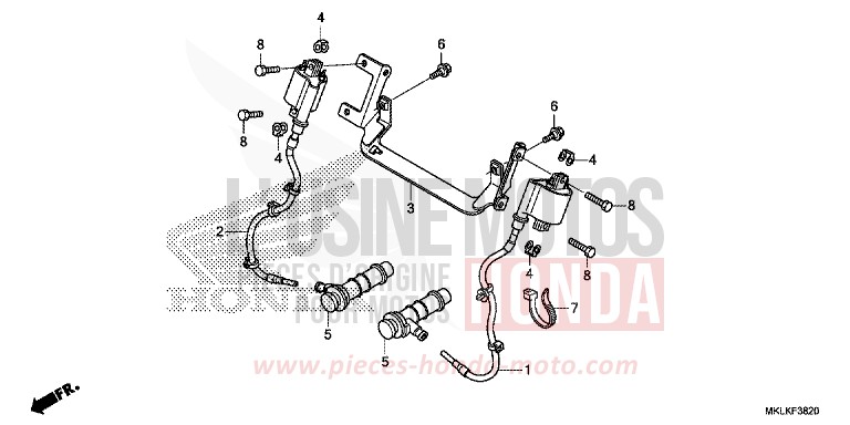 BOBINE D'ALLUMAGE de NC750S GRAPHITE BLACK (NHB01H) de 2019