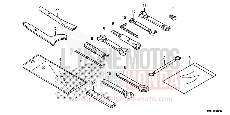 OUTILS de NC750S GRAPHITE BLACK (NHB01H) de 2019