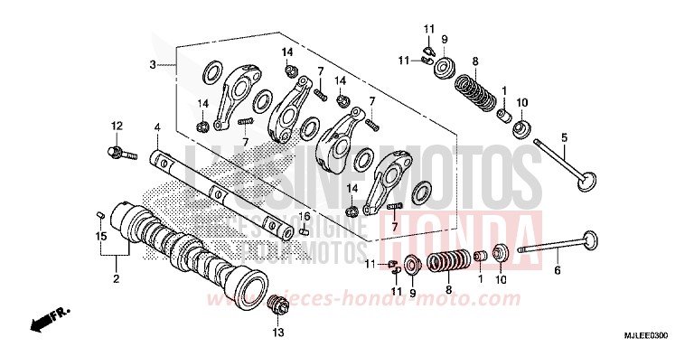 ARBRE A CAMES/SOUPAPE de NC750SD GRAPHITE BLACK (NHB01) de 2014
