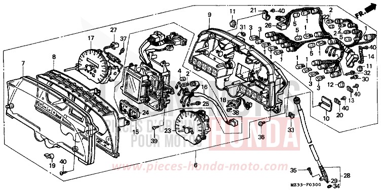COMPTEUR de Goldwing PHANTOM GRAY METALLIC (NH215) 1993