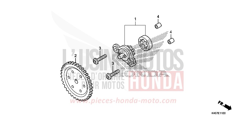 POMPE A HUILE de Forza MAT CYNOS GRAY METALLIC (NH312) de 2015