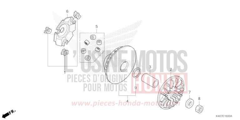 COTE SECONDAIRE de Forza MAT CYNOS GRAY METALLIC (NH312) de 2015