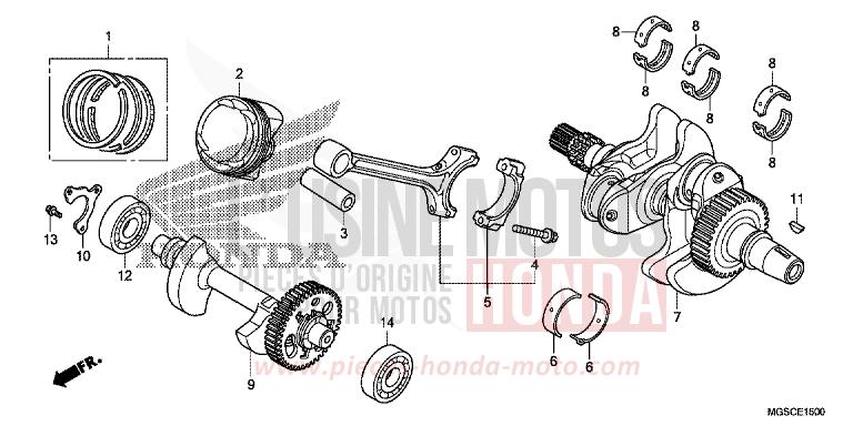 VILEBREQUIN/PISTON de Integra CANDY GRACEFUL RED-U (R151) 2012