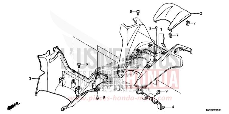 REVETEMENT DE GUIDON de Integra CANDY GRACEFUL RED-U (R151) 2012