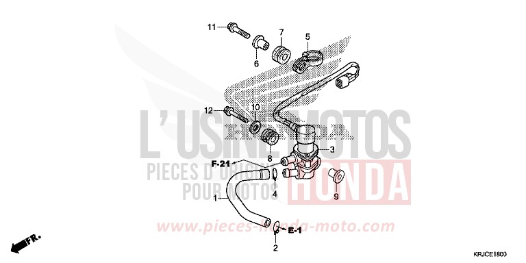 VALVE SOLENOIDE de S-Wing PEARL COOL WHITE (NHA16) de 2012