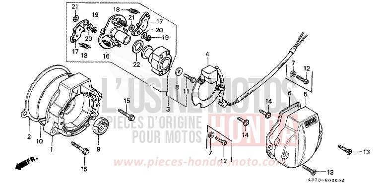 GENERATEUR D'IMPULSIONS de XL125S IRIS BLUE (PB105) 1981