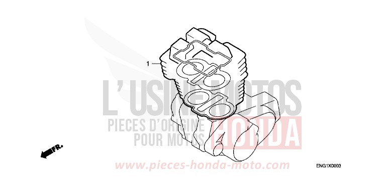 TROUSSE DE JOINT A de CB450S STARLIGHT SILVER METALLIC (NH131) 1988
