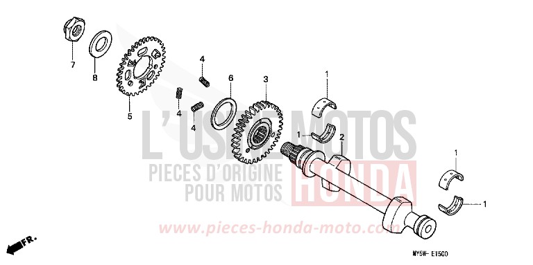 BALANCIER de CB500S RICH RED METALLIC (R255) 2000