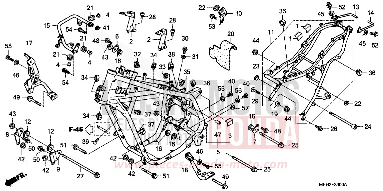 CARROSSERIE DE CHASSIS de DN-01 PEARL AMETHYST PURPLE (RP179) 2008